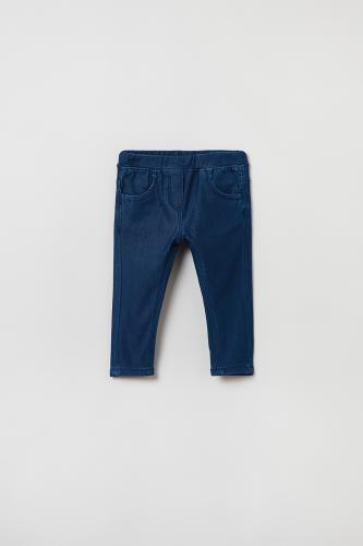OVS βρεφικό τζην παντελόνι με ελαστική μέση (9-36 μηνών) - 001579859 Denim Blue Σκούρο